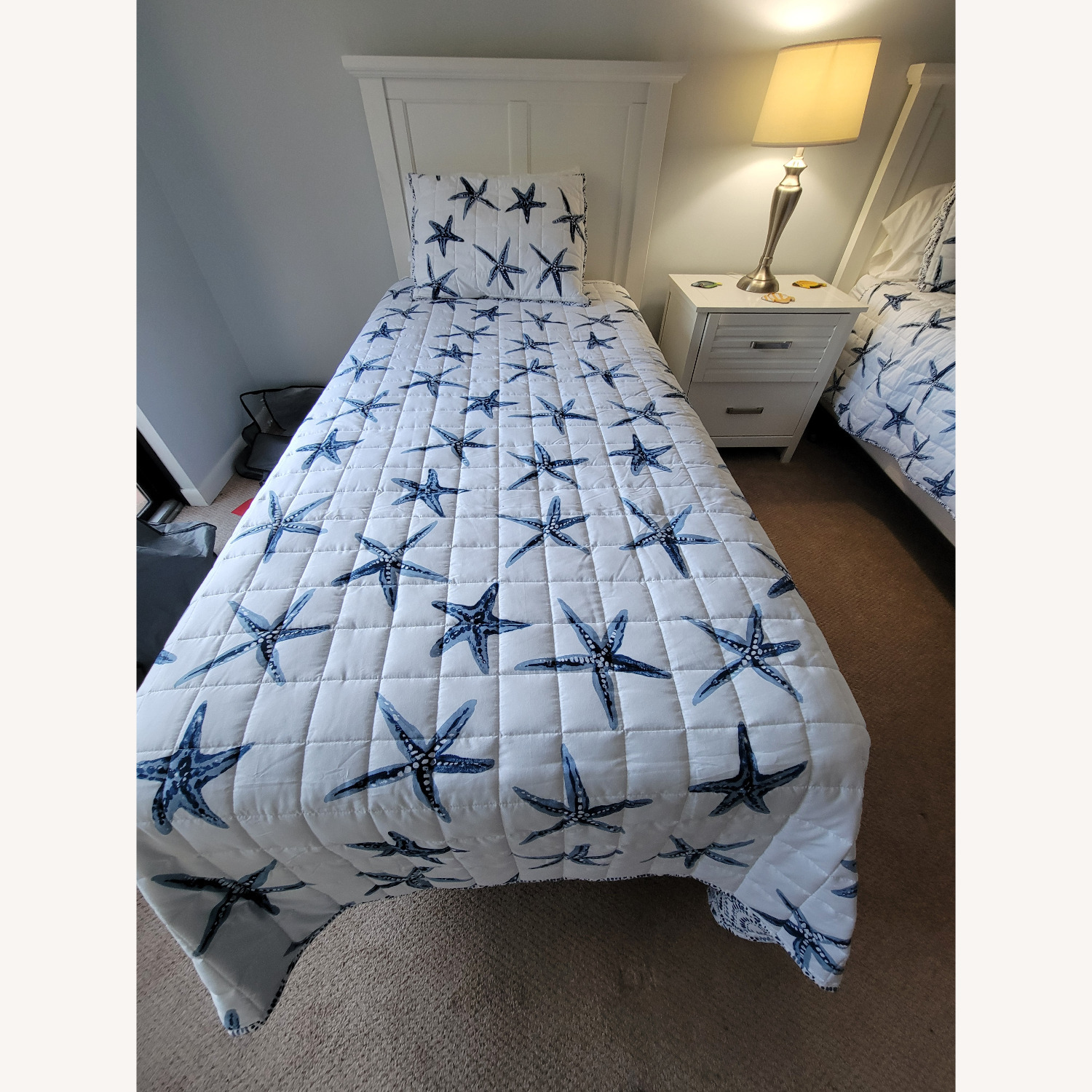 Vintage/Antique Finds White Twin Bed - image-2