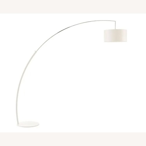Used Ligne Roset Dimensions White Metal Floor Lamp for sale on AptDeco