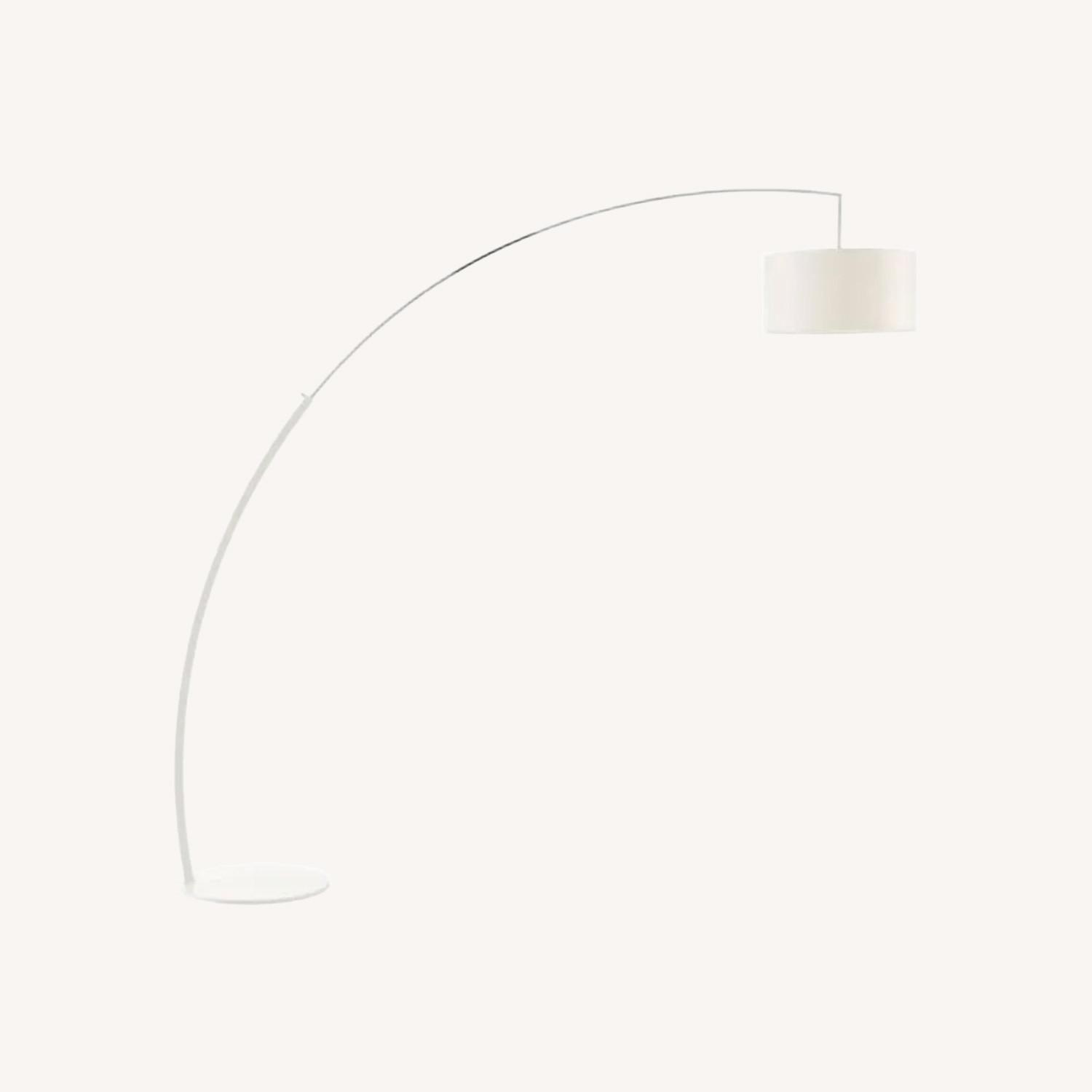Ligne Roset Dimensions White Metal Floor Lamp - image-0