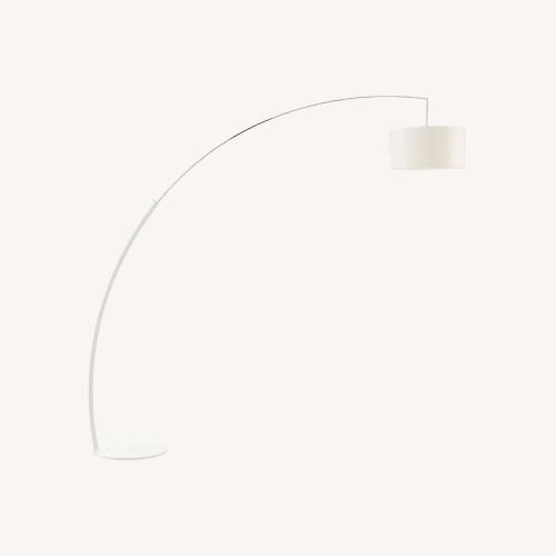 Used Ligne Roset Dimensions White Metal Floor Lamp for sale on AptDeco