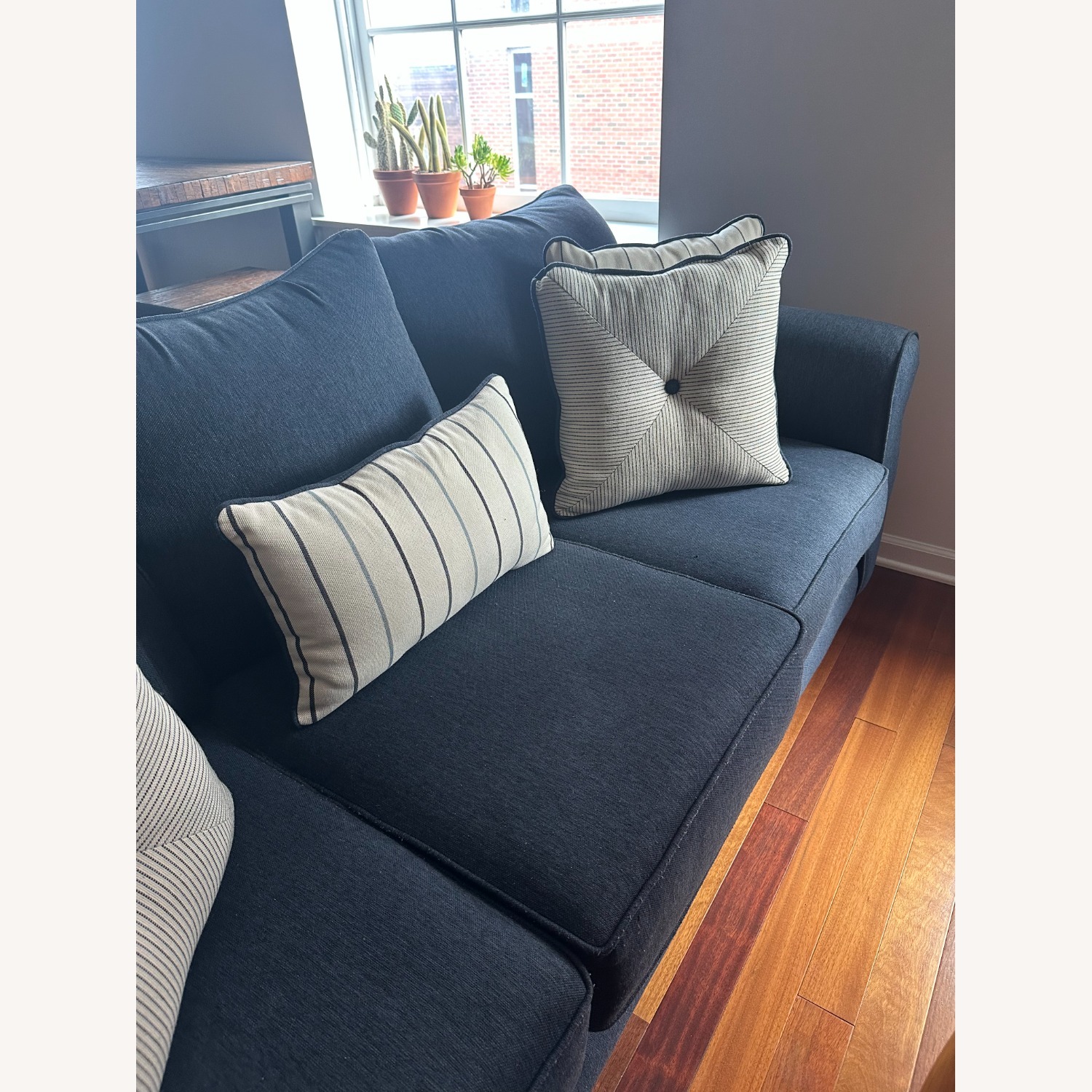 Raymour & Flanigan McKinley Blue 3+ Piece Sectional - image-3