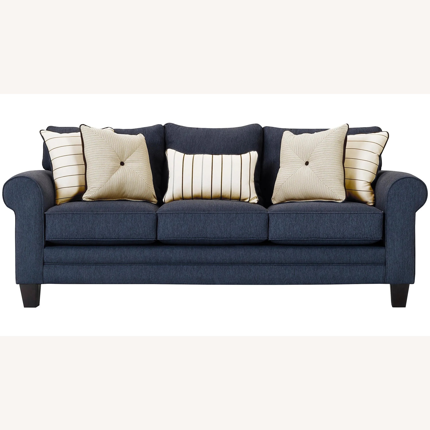 Raymour & Flanigan McKinley Blue 3+ Piece Sectional - image-5