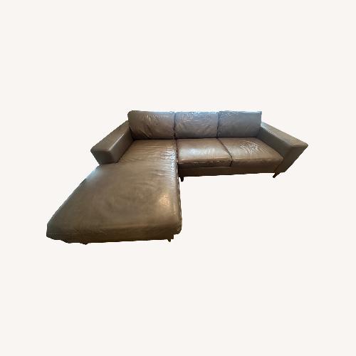 Used West Elm York Grey Sectional - Left Facing  for sale on AptDeco