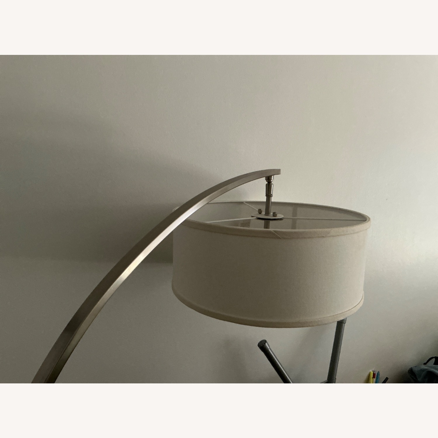 White Metal Floor Lamp - image-6
