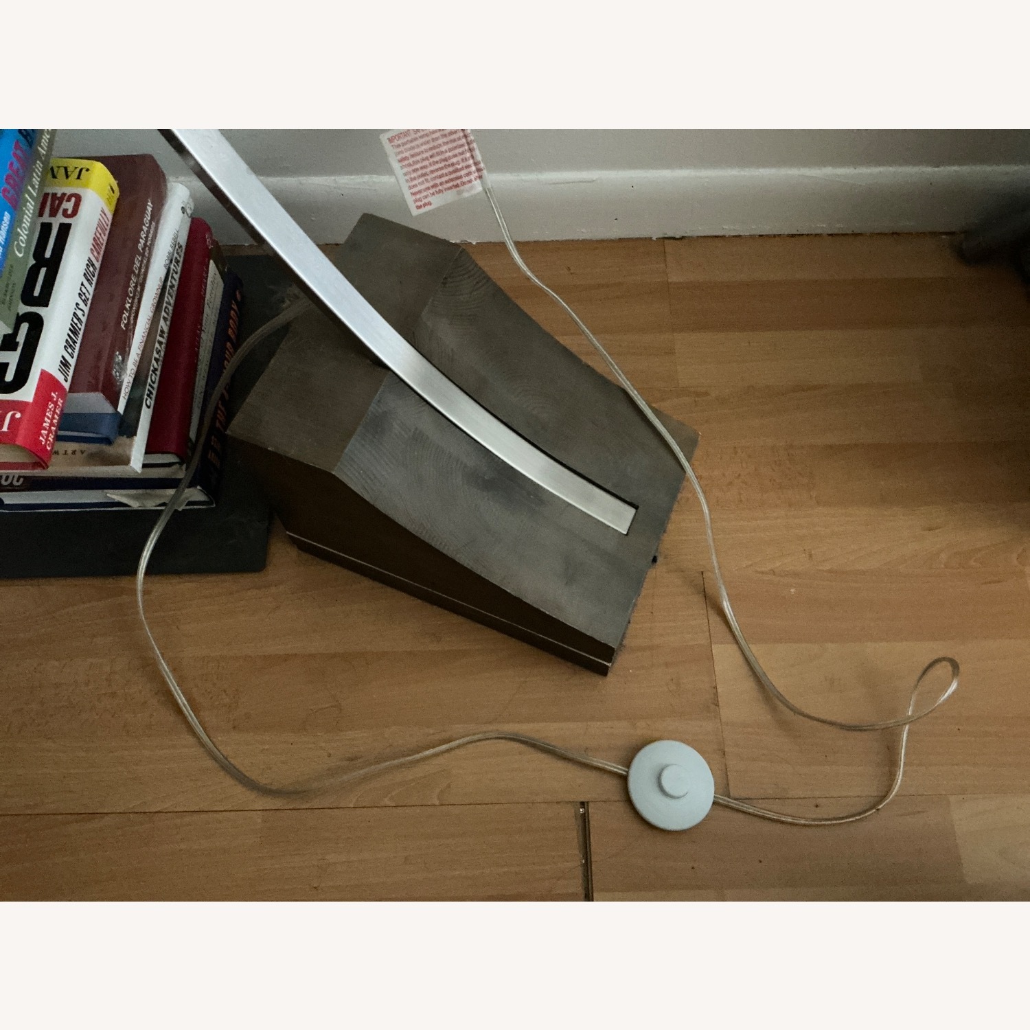 White Metal Floor Lamp - image-3