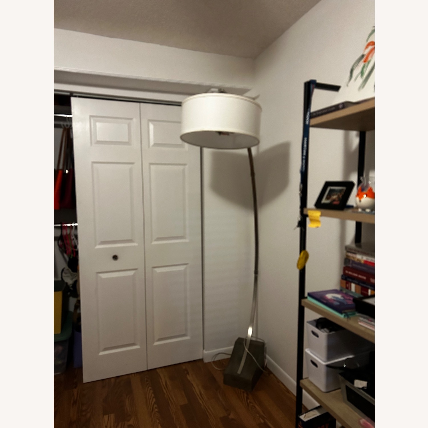 White Metal Floor Lamp - image-2