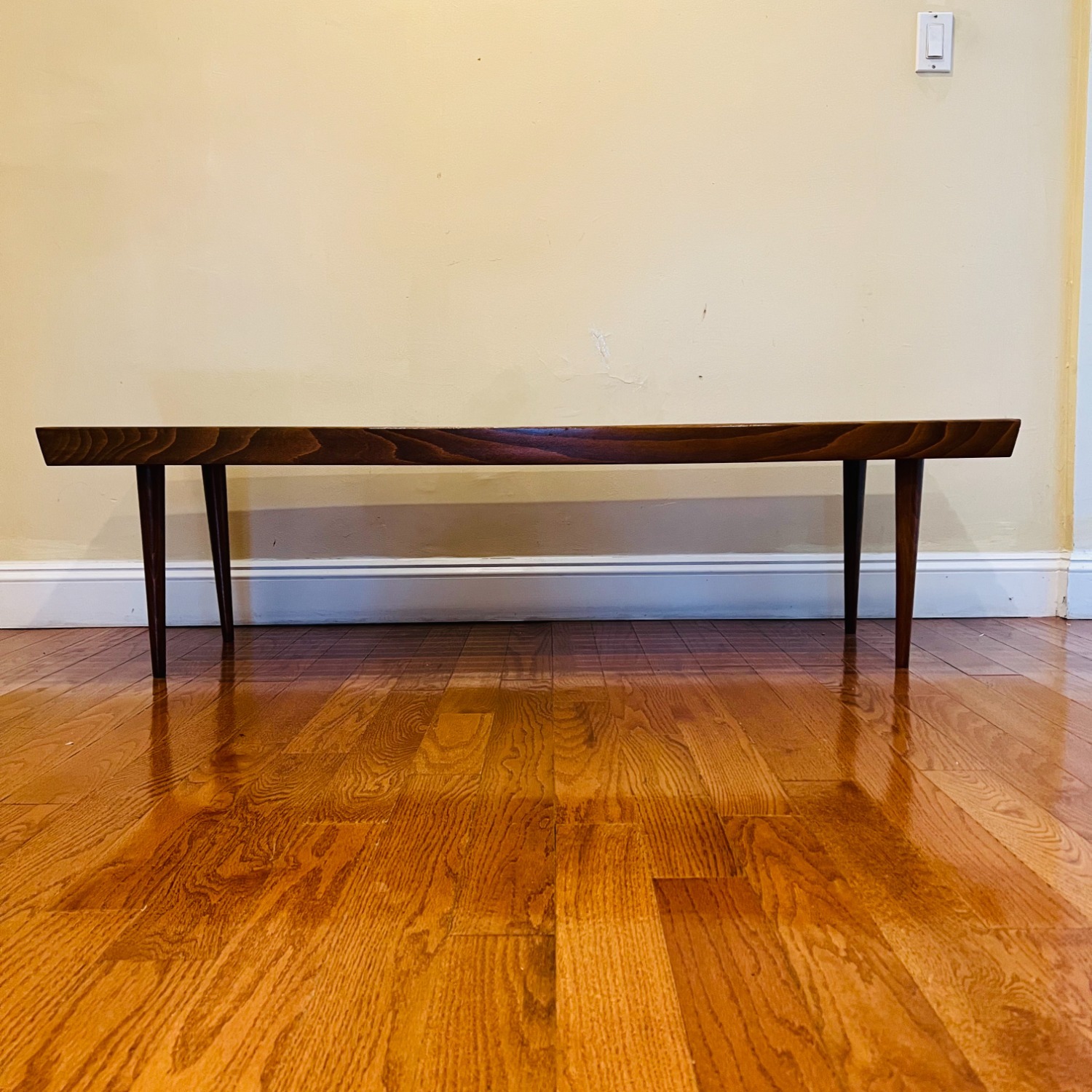 1960s Mid Century Slatted Bench Coffee Table  - image-2