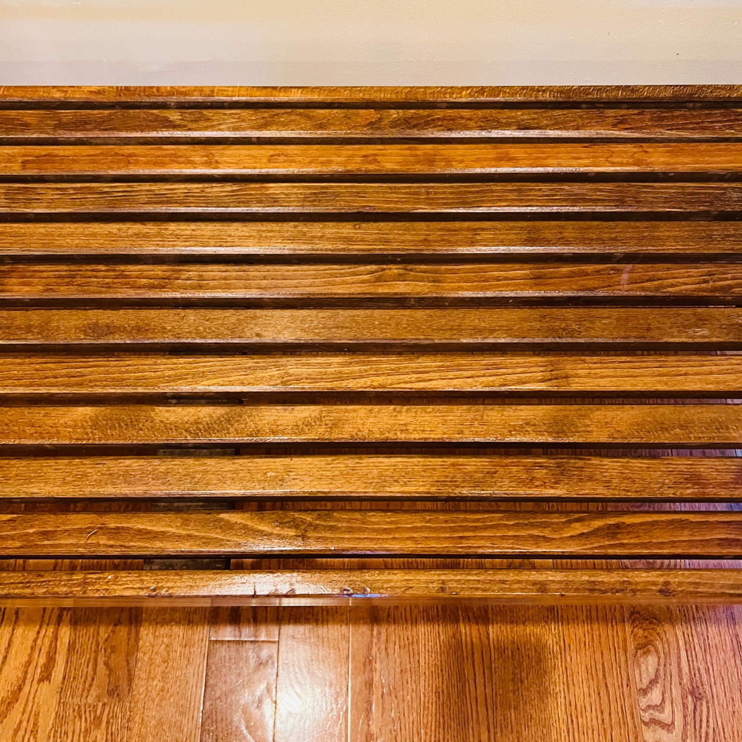1960s Mid Century Slatted Bench Coffee Table  - image-12