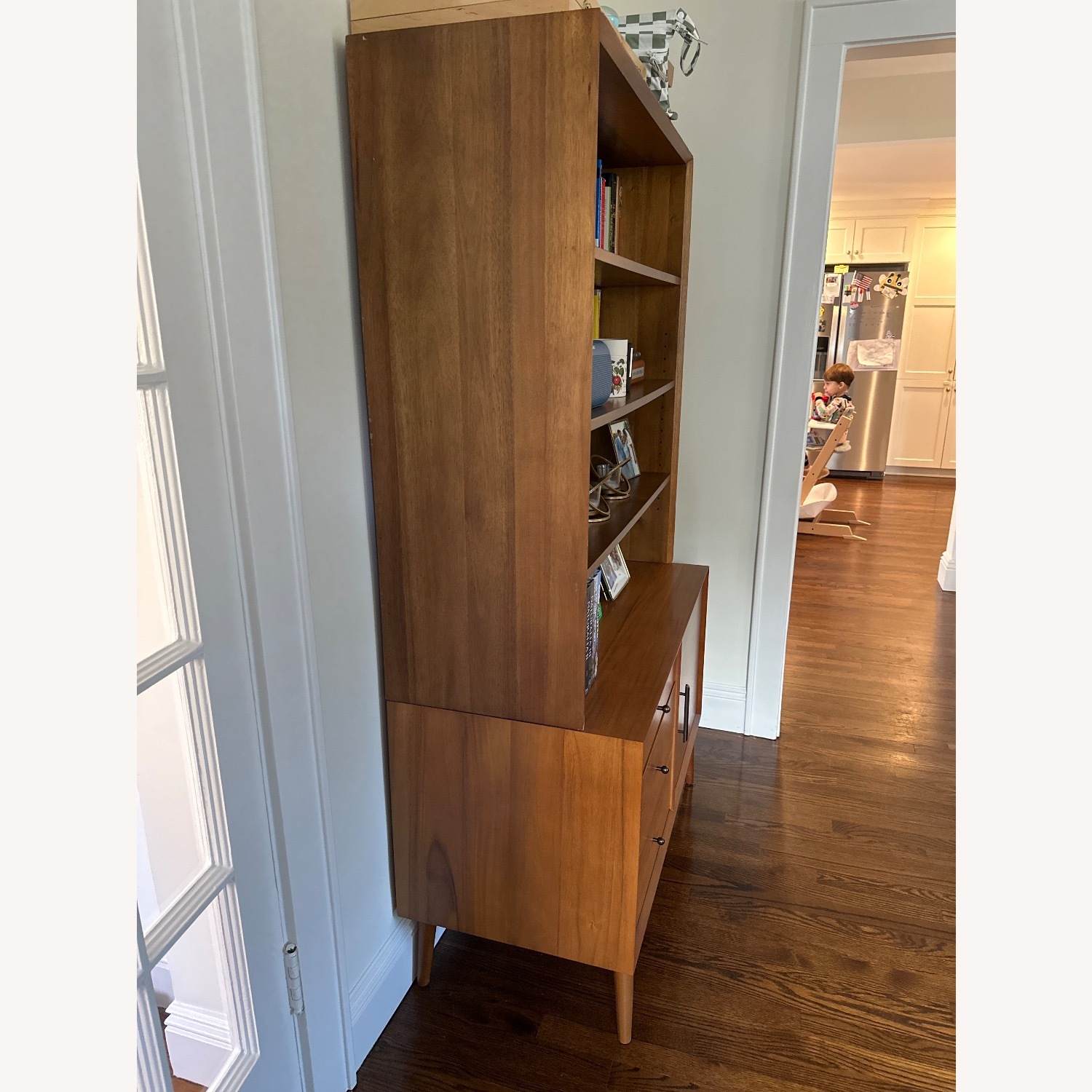 West Elm Mid-Century Console & Hutch Set (40") - image-2