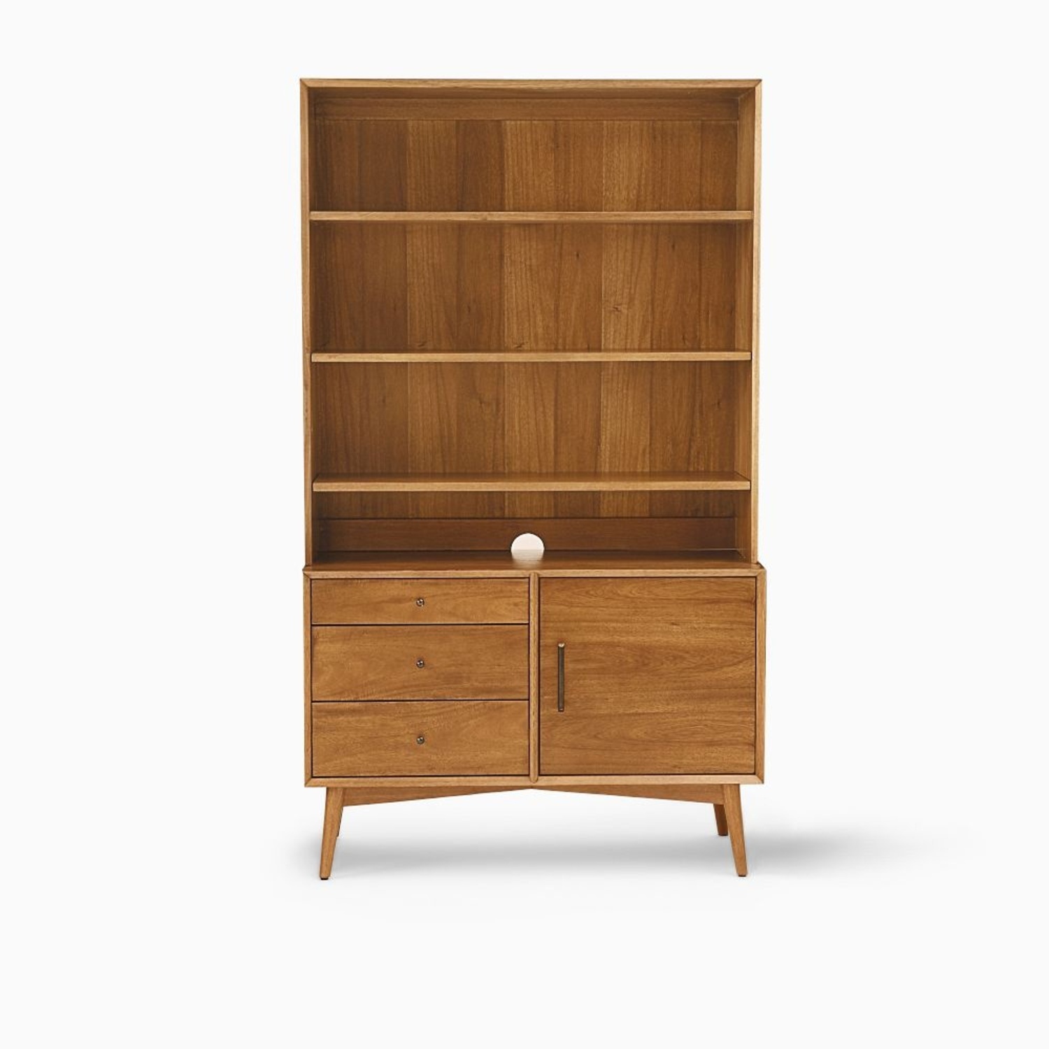 West Elm Mid-Century Console & Hutch Set (40") - image-4