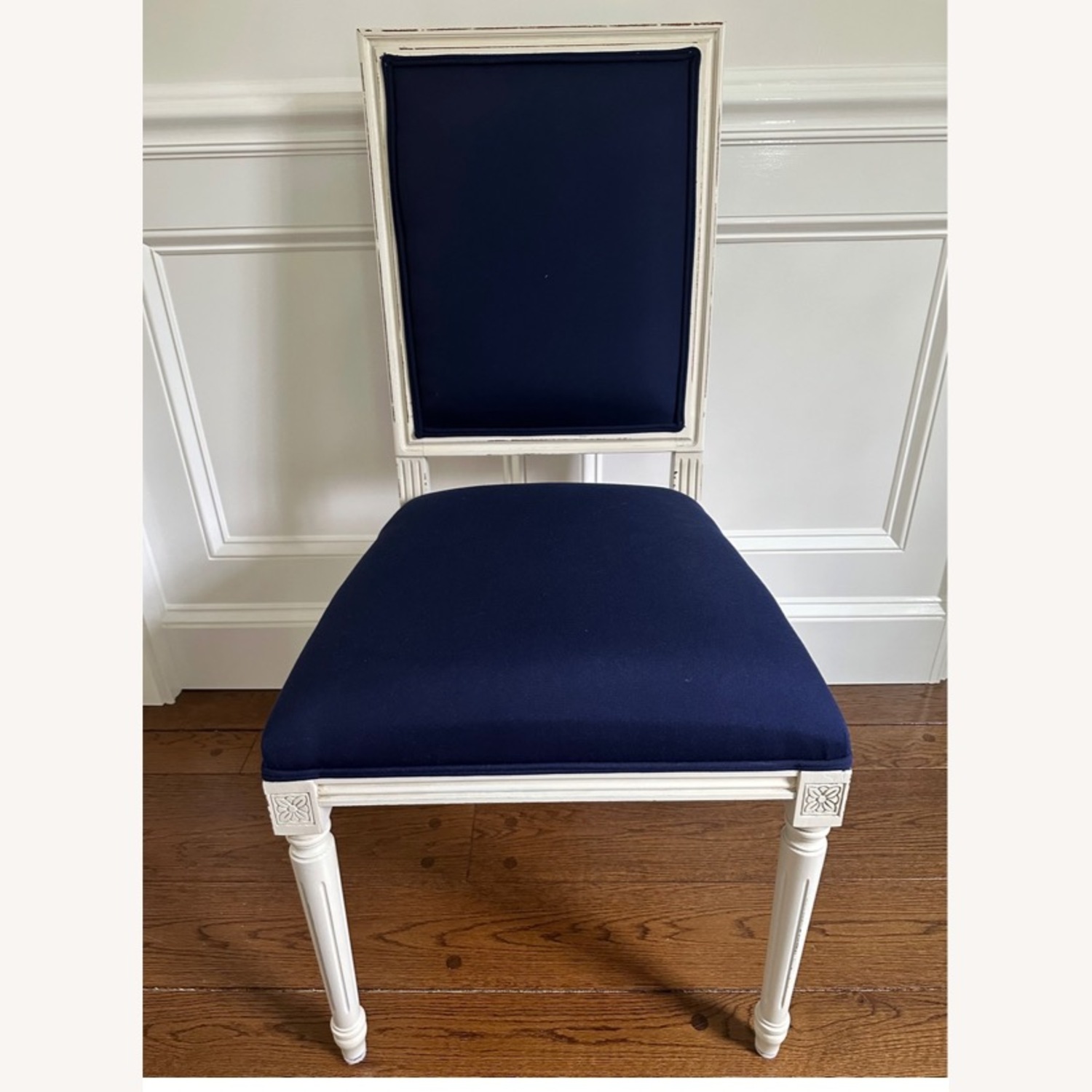 Ballard Designs White Wood Dining Chairs - image-1