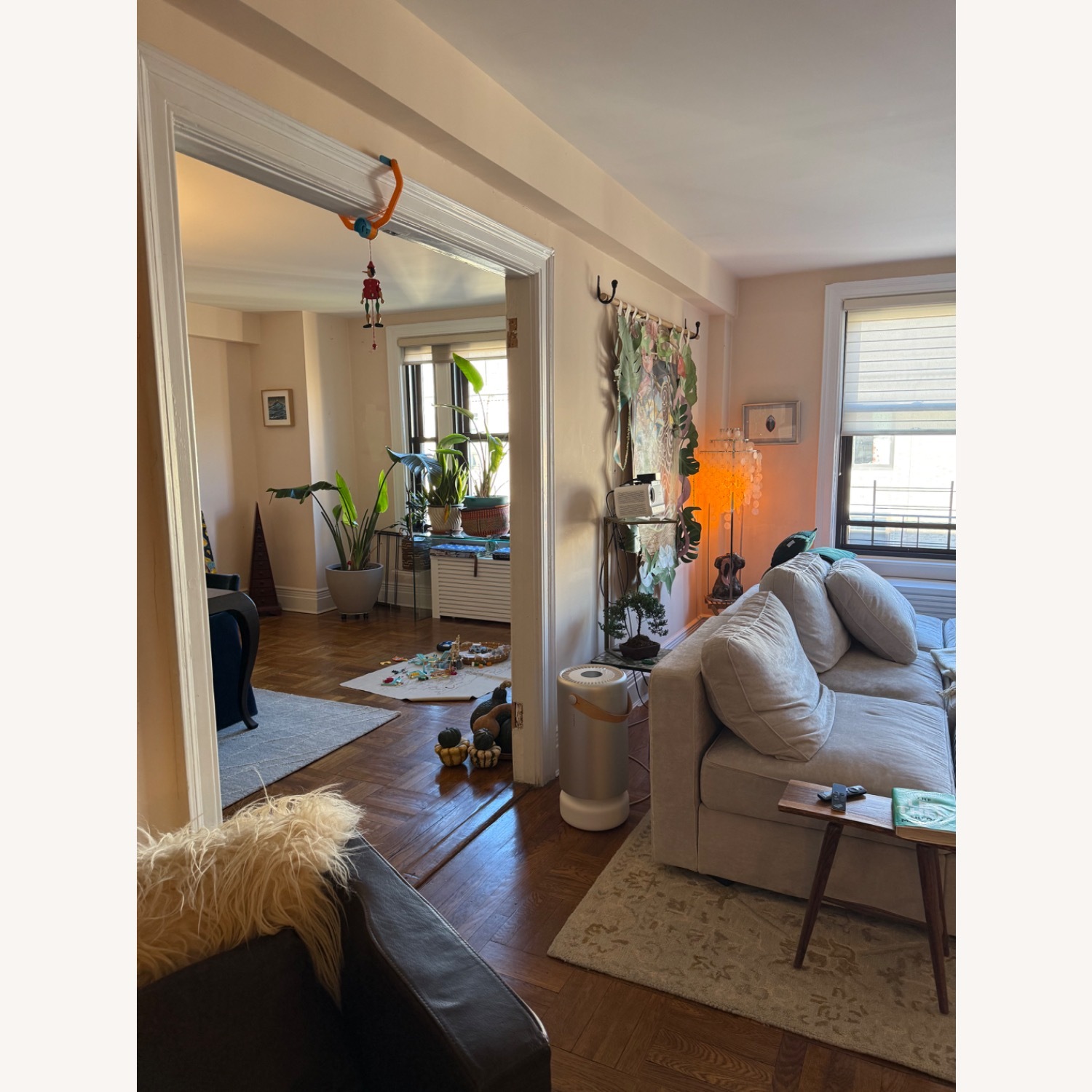 Light Grey Corded Velvet Lovesac Sectional  - image-3