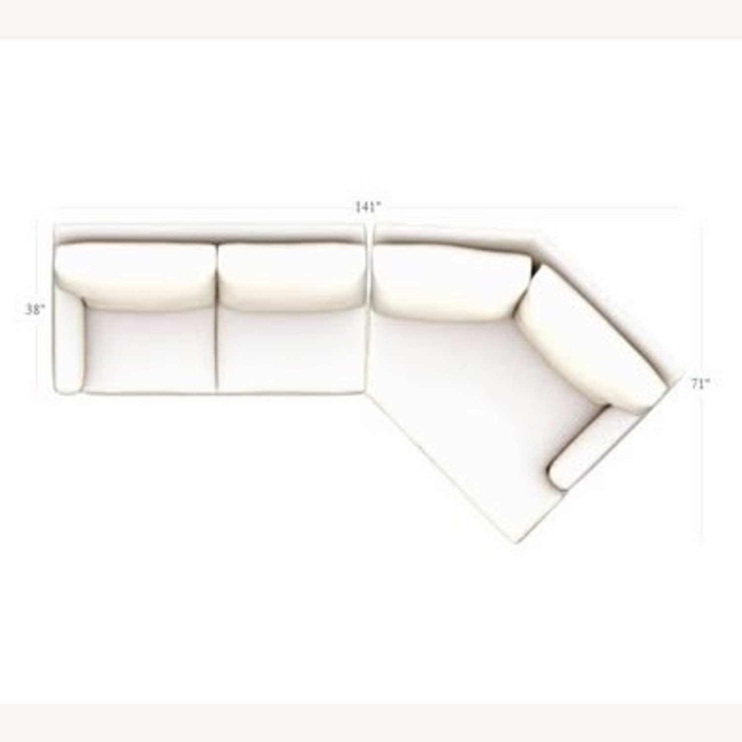 Crate & Barrel Axis Light Gray 2 Piece Sectional - image-6