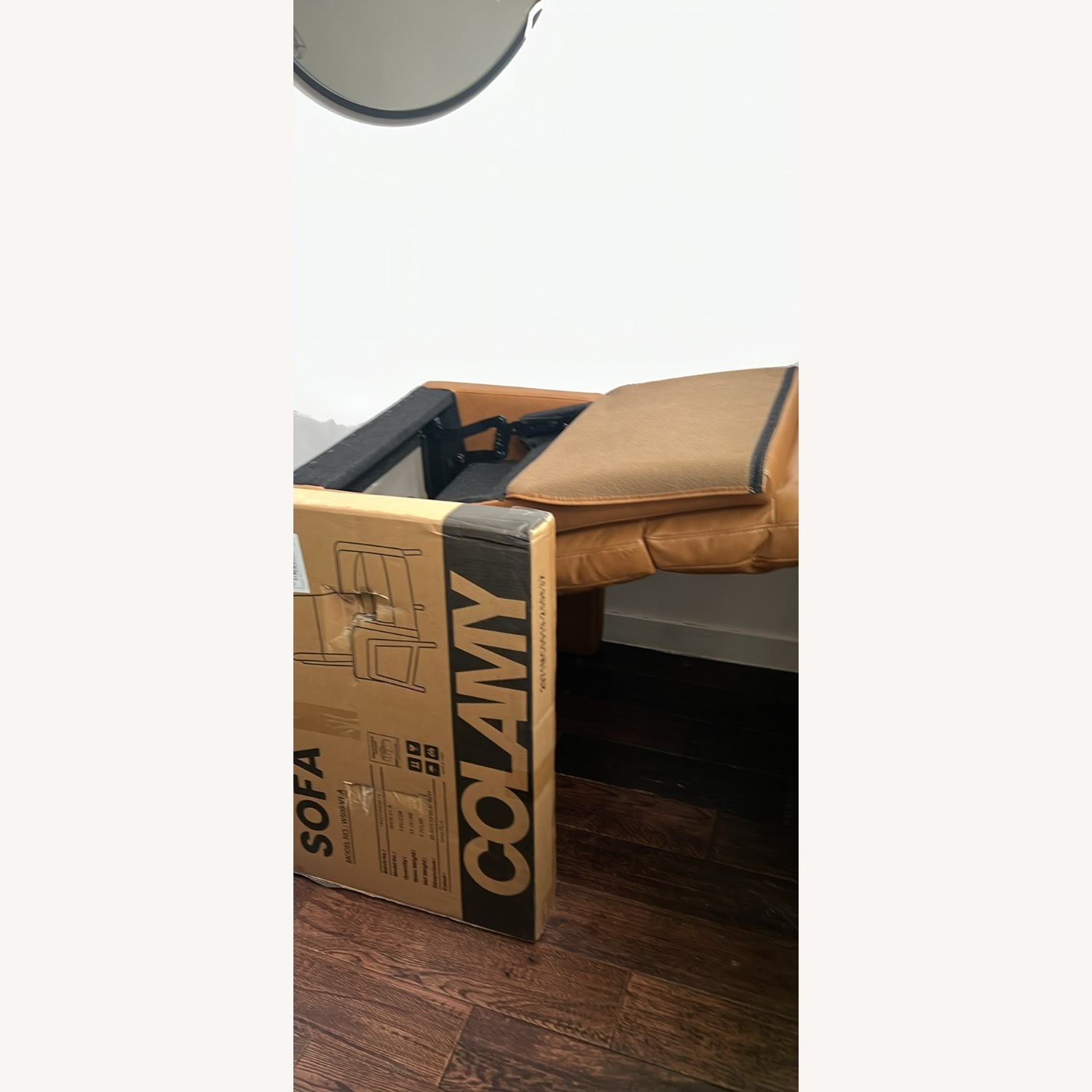 Wayfair Mid-Century Modern Push-Back Recliner Chair, PU Leather Armchair - image-3