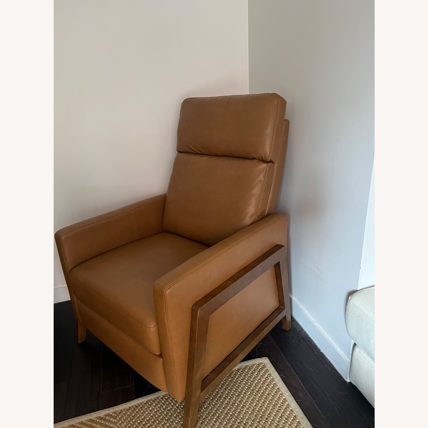 Wayfair Mid-Century Modern Push-Back Recliner Chair, PU Leather Armchair - image-4