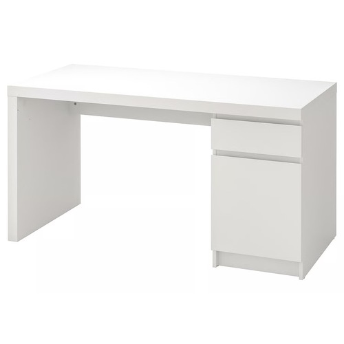 Used IKEA Malm White Wood Desk for sale on AptDeco