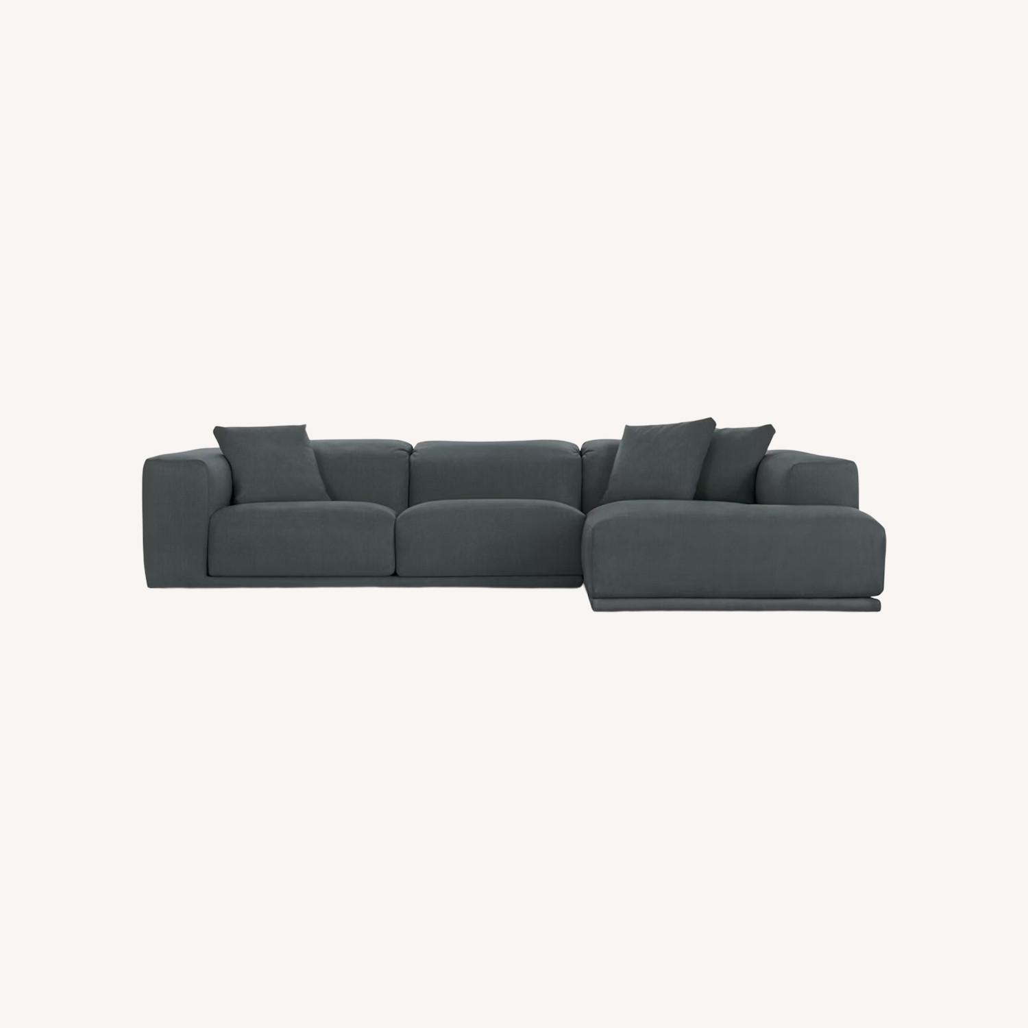 Design Within Reach Kelston Blue 4 Piece Sectional - image-0