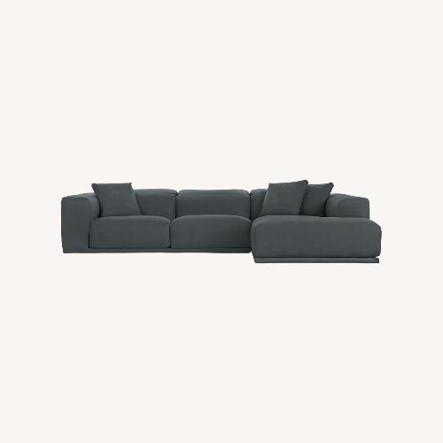 Used Design Within Reach Kelston Blue 4 Piece Sectional for sale on AptDeco