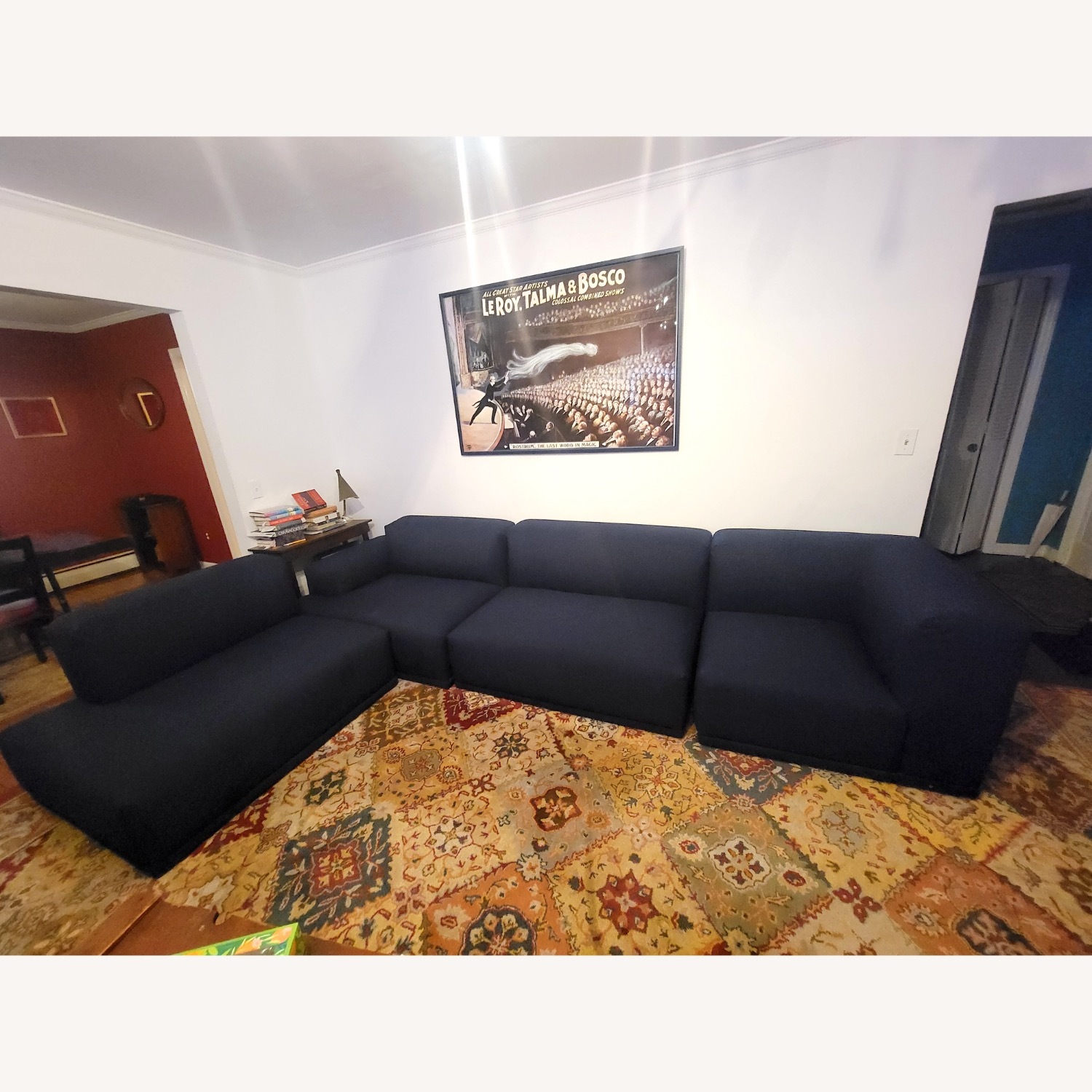 Design Within Reach Kelston Blue 4 Piece Sectional - image-1