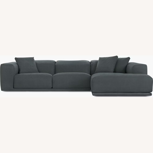 Used Design Within Reach Kelston Blue 4 Piece Sectional for sale on AptDeco
