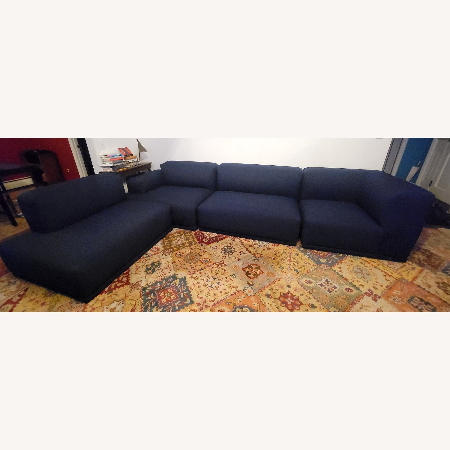 Design Within Reach Kelston Blue 4 Piece Sectional - image-2