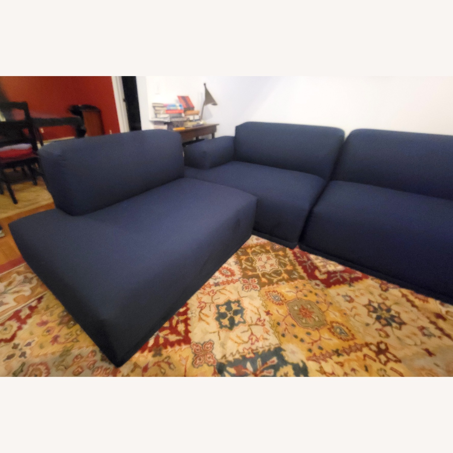 Design Within Reach Kelston Blue 4 Piece Sectional - image-3
