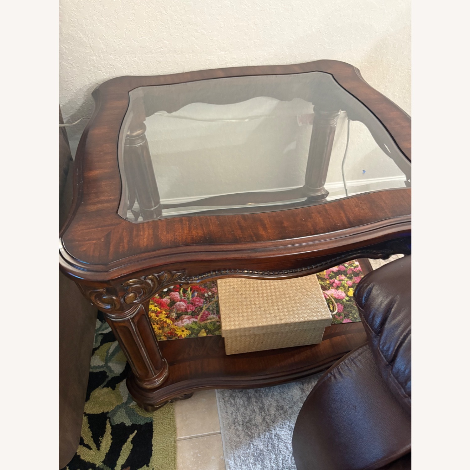 Ashley Furniture Dark Brown Wood Media Storage - image-5