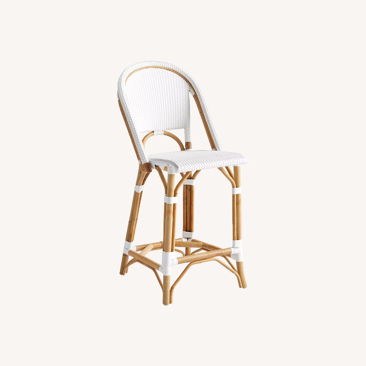 Serena & Lily Riviera 26" Counter Stool White - image-0