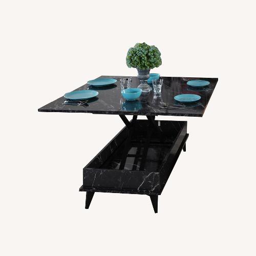 Used Lift Top Black Coffee Table,Converts to Dining Tb for sale on AptDeco