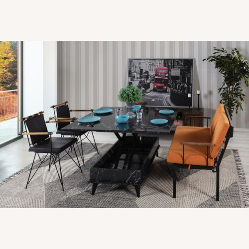 Used Lift Top Black Coffee Table,Converts to Dining Tb for sale on AptDeco
