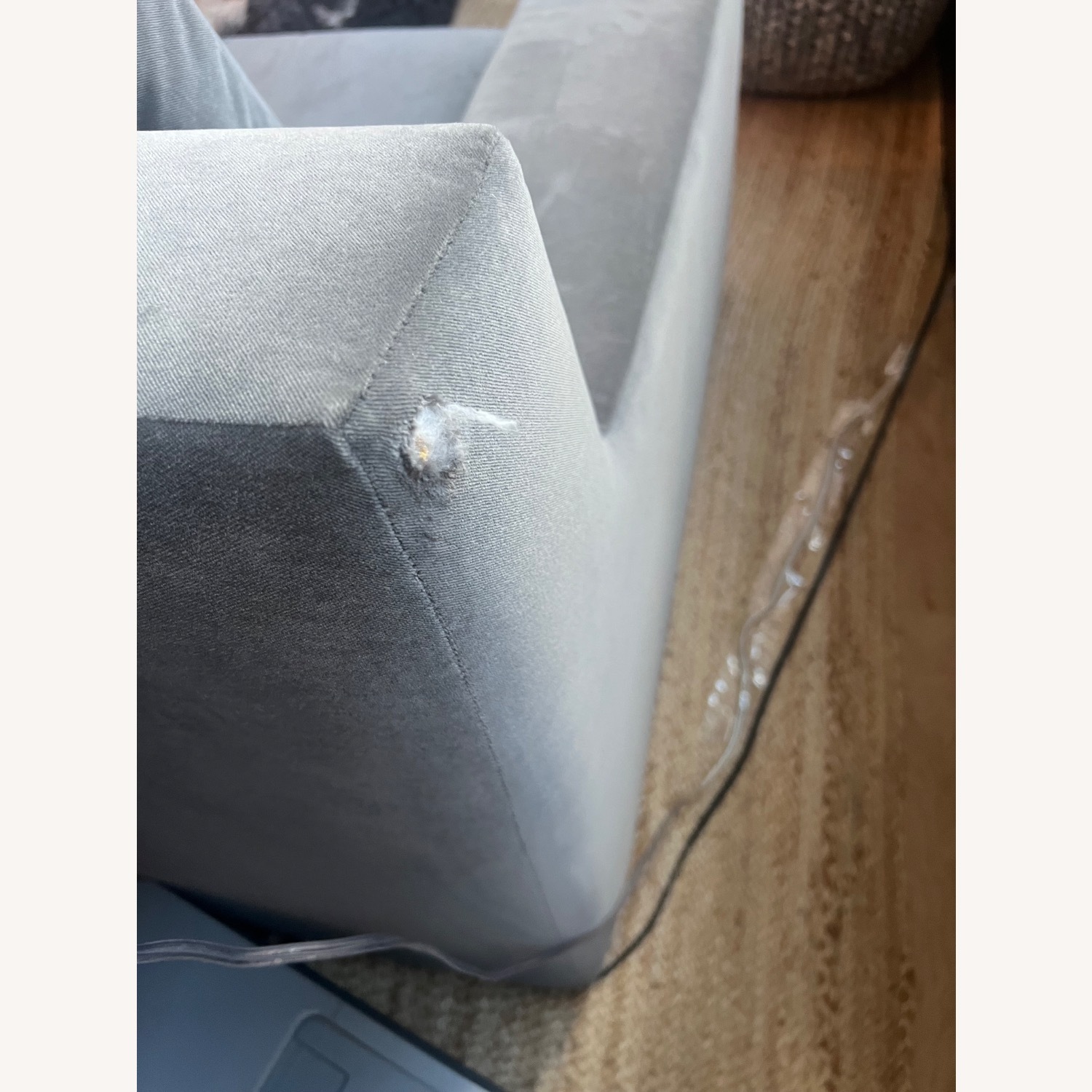 Restoration Hardware Light Gray 2 Seater Sofa - image-4