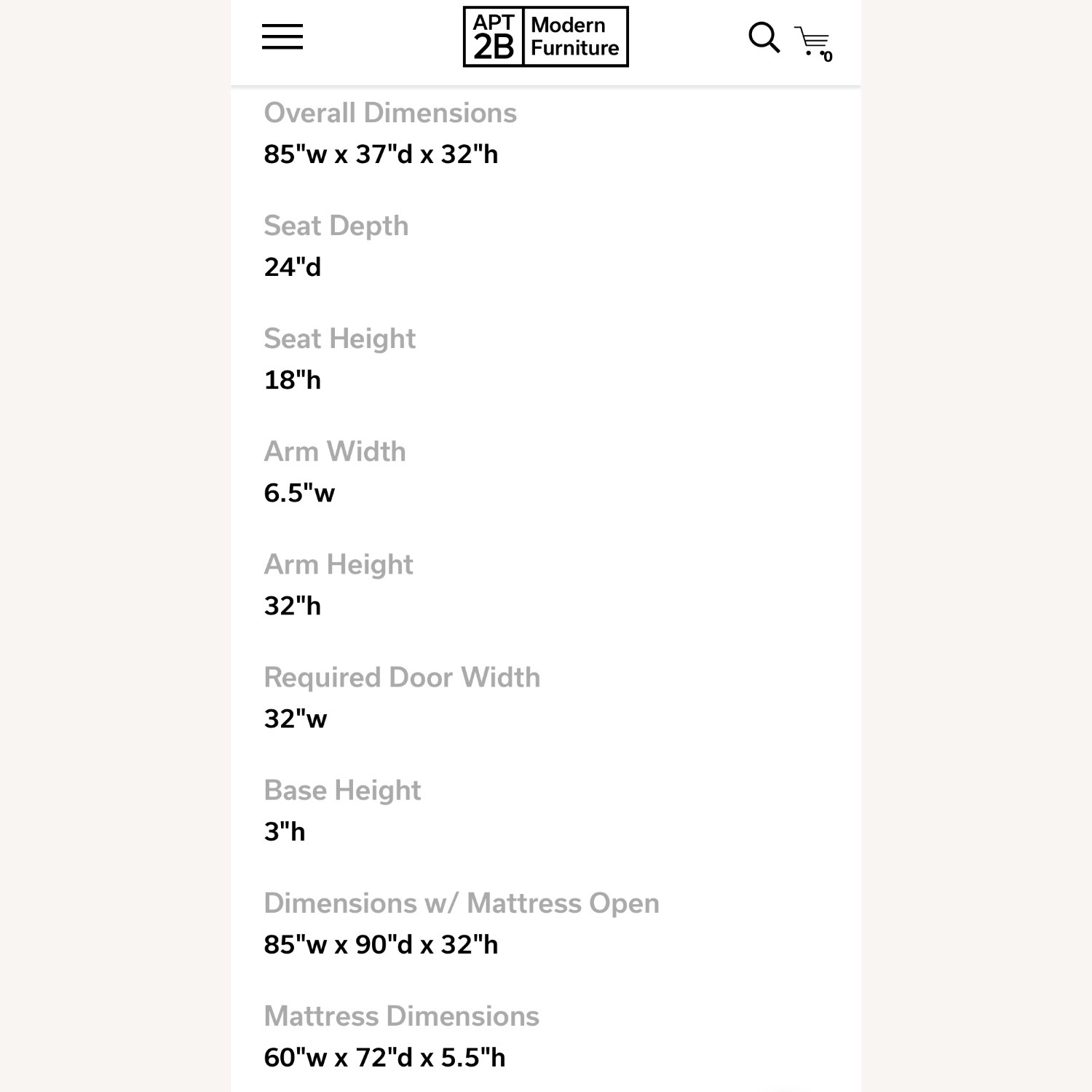 Apt2b Nora Blue Sleeper Sofa - image-3
