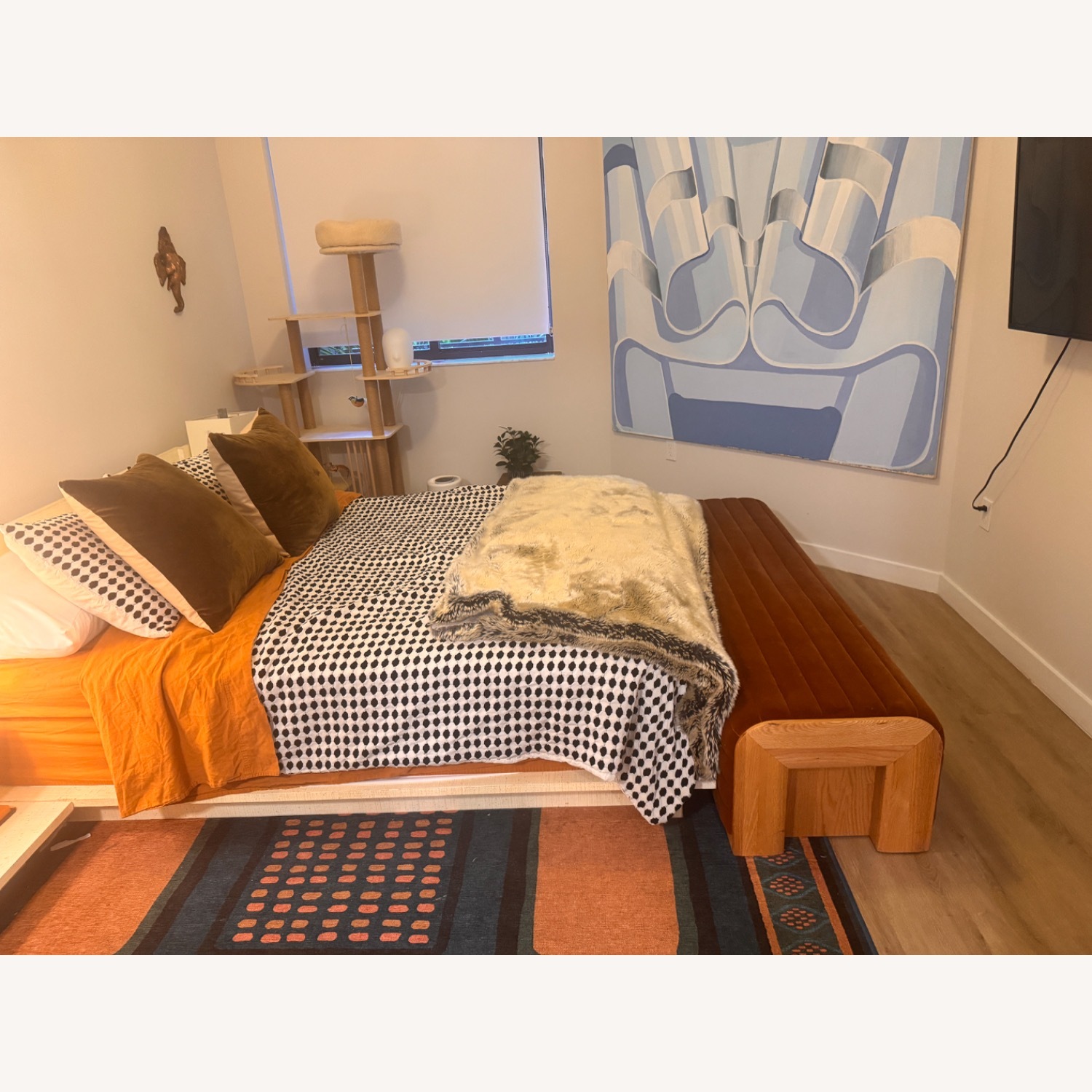 CB2 Natural Full Bed - image-1