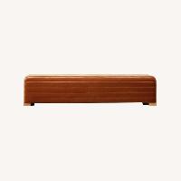 CB2 Hani 72" Velvet Bench Mid Century Bench