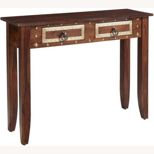 Used Pier 1 Imports Heera Wood Side Table for sale on AptDeco