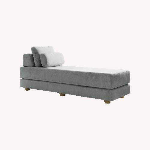 Used Wayfair Light Gray Velvet Daybed for sale on AptDeco