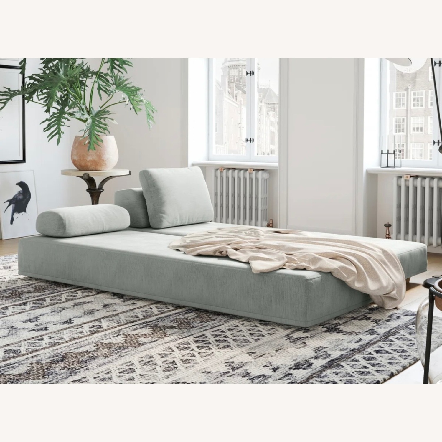 Wayfair Light Gray Velvet Daybed - image-2