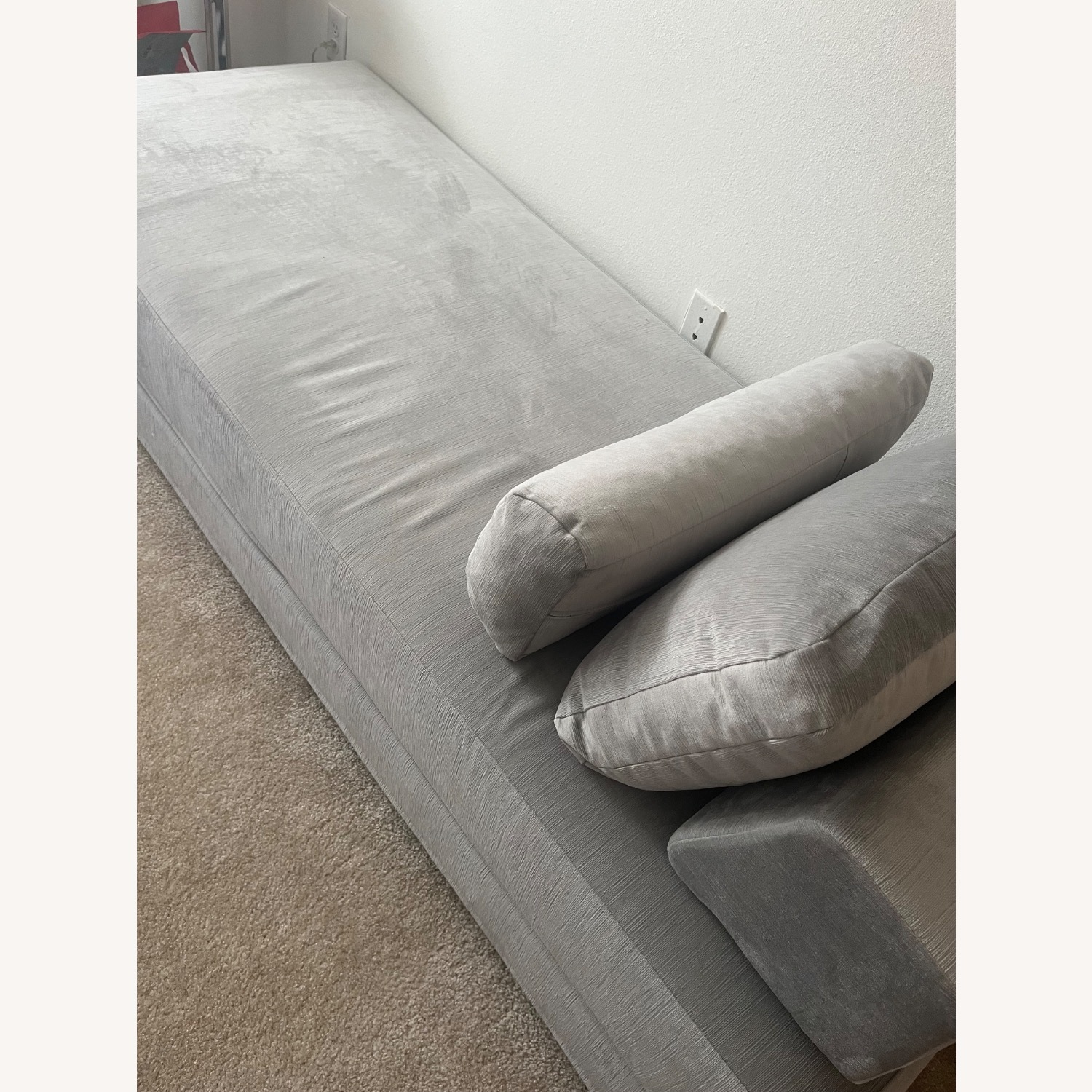 Wayfair Light Gray Velvet Daybed - image-5