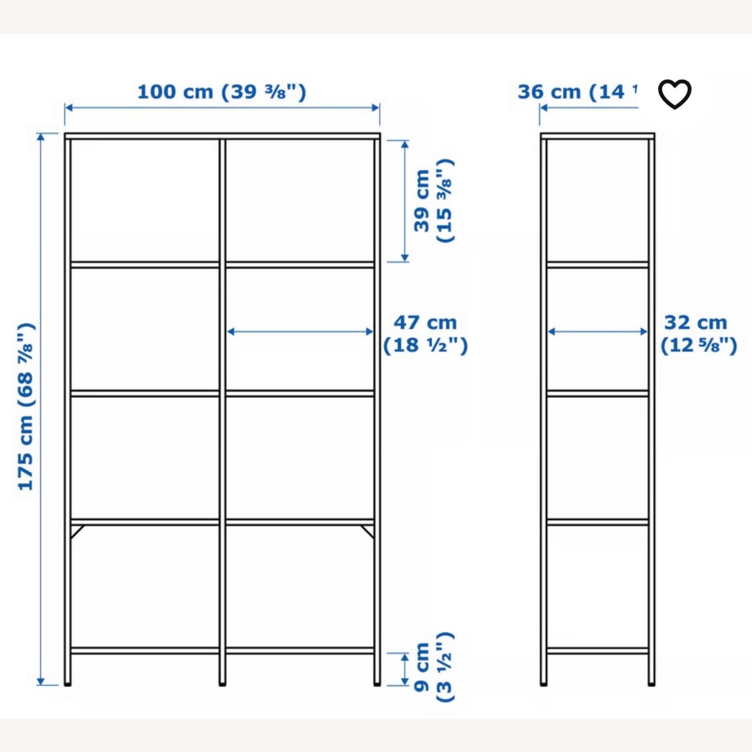 IKEA VITTSJÖ Shelf Unit Black/Brown/Glass - image-6
