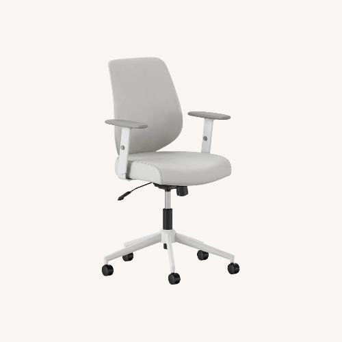 Used Branch The Daily Chair White Leather Office Chair for sale on AptDeco