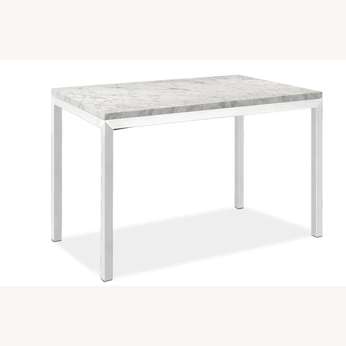 Used Room & Board Marble Dining Table and Six Chairs for sale on AptDeco