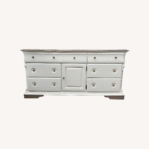 Used Broyhill Furniture White Wood Dresser for sale on AptDeco