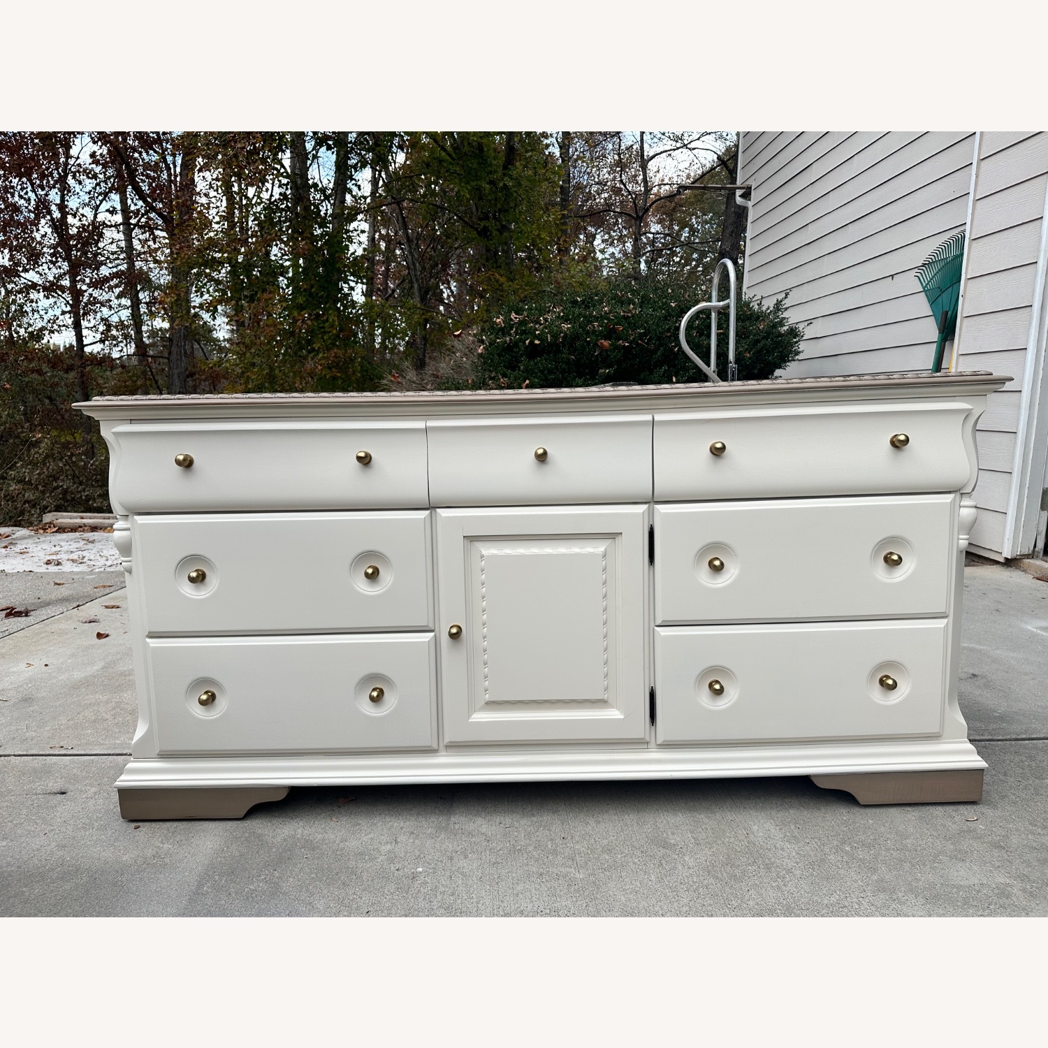 Broyhill Furniture White Wood Dresser - image-4