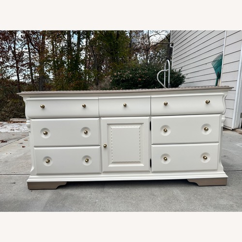 Used Broyhill Furniture White Wood Dresser for sale on AptDeco