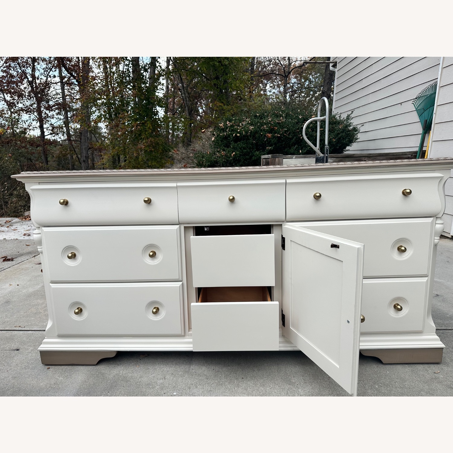 Broyhill Furniture White Wood Dresser - image-2