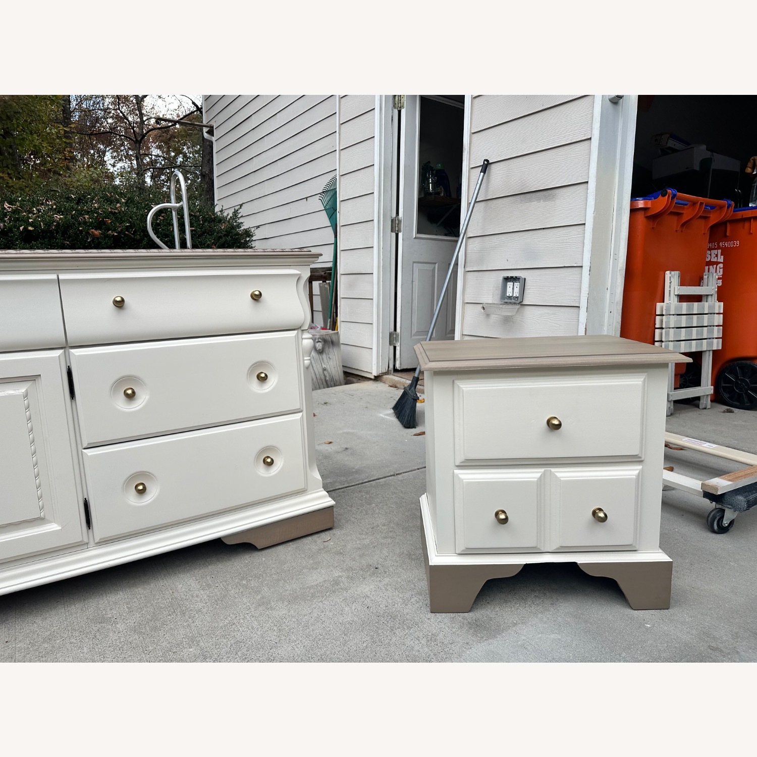 Broyhill Furniture White Wood Dresser - image-3