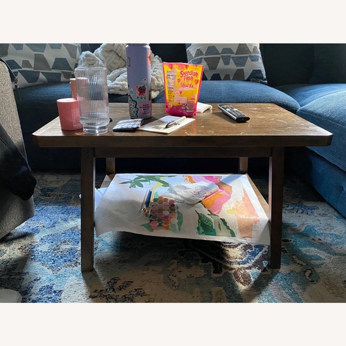 Used West Elm Natural Coffee Table for sale on AptDeco