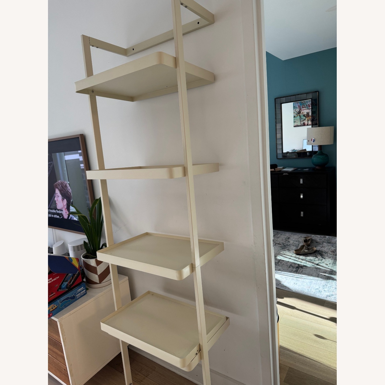 West Elm Blaine Shelf Unit in Cream - image-2