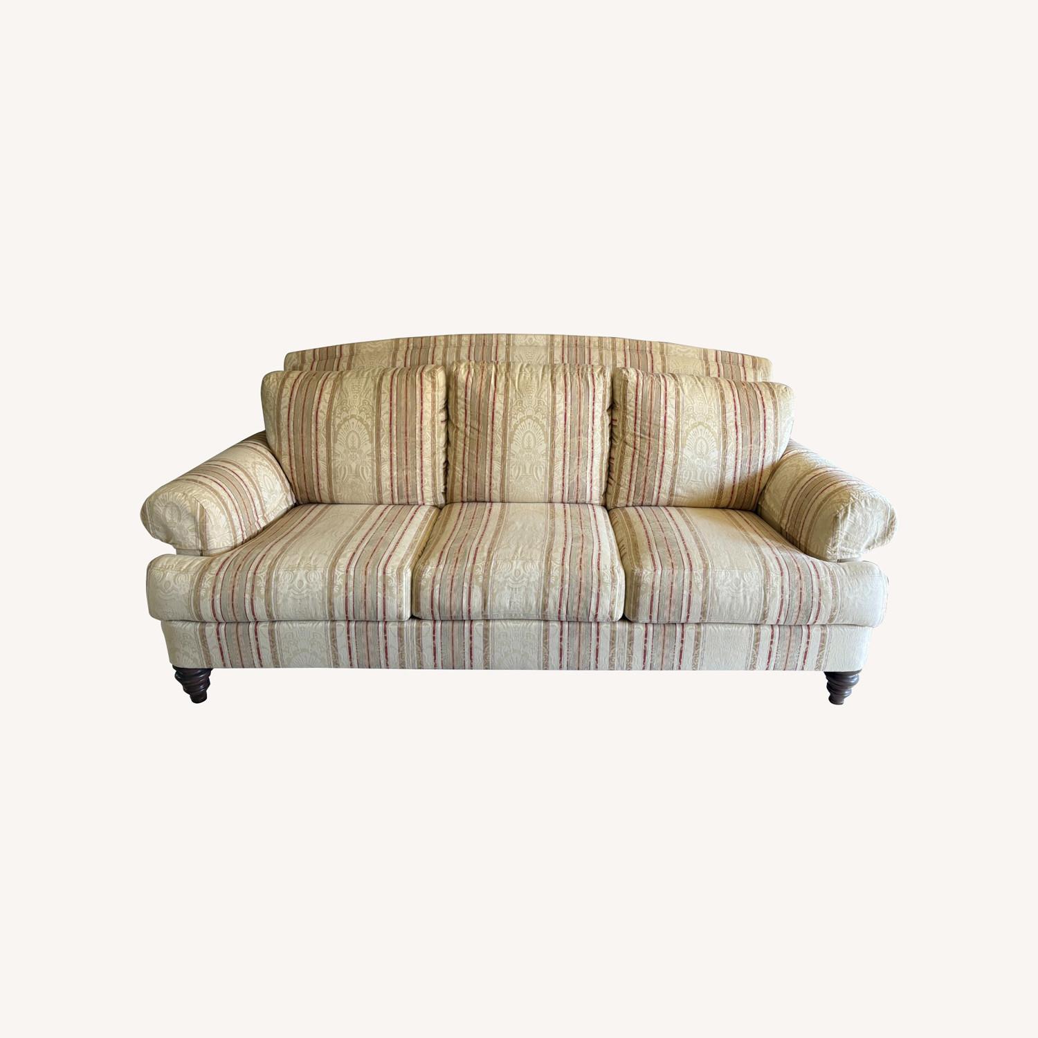Ethan Allen Hyde Natural Fabric 3+ Seater Sofa - image-0
