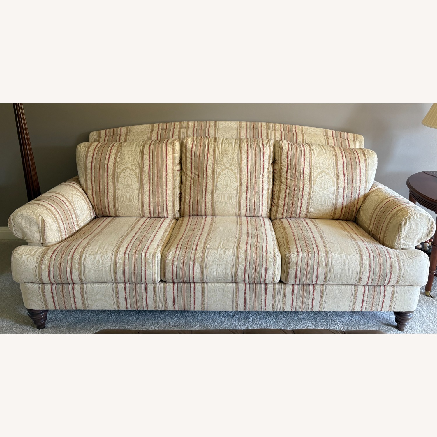 Ethan Allen Hyde Natural Fabric 3+ Seater Sofa - image-1